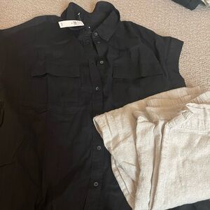NWT gap top and Old Navy linen pants